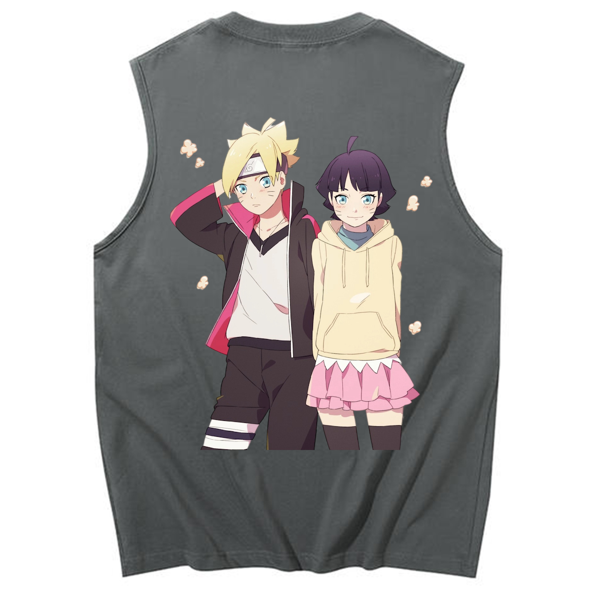 （画像用） NARUTO -ナルト- うずまき ボルト Uzumaki Boruto コットン100％タンクトップ（背面プリント）